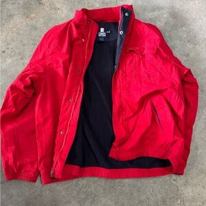 Chaps Ralph Lauren Men's Vibrant Red Windbreaker